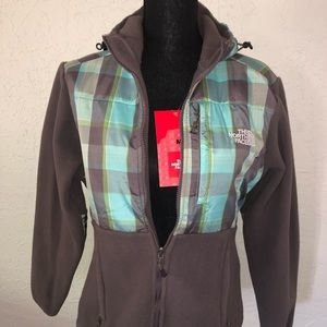 The North Face Gray Denali Fleece Full Zip jacket